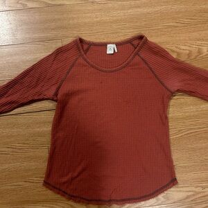 Brunt Orange Knit Top